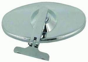 Racing Power Company R6616 Chrome alum 5 inch oval rear view mirror