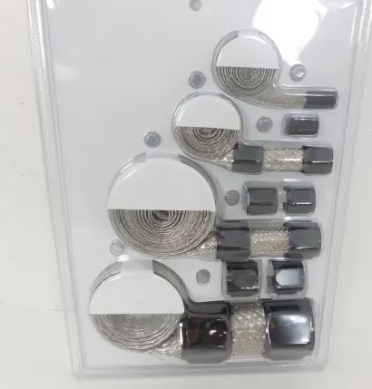 Racing Power Company R6678BK Black braided hose sleeving kit