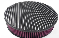 Racing Power Company R6707BK 14 x 3 full finned a/c black w/washable element