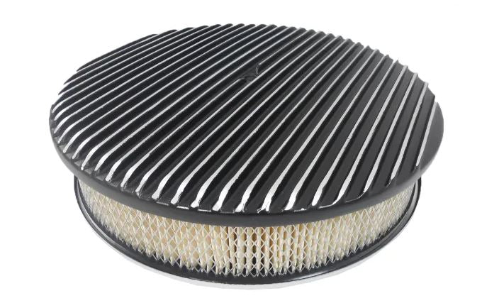Racing Power Company R6708BK 14 x 3 full finned a/c set - black