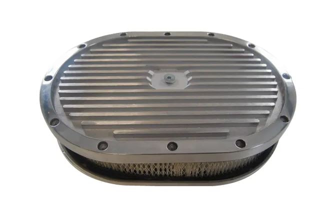 Racing Power Company R6712X 12 x 2 inch oval paper element air cleaner set (a)
