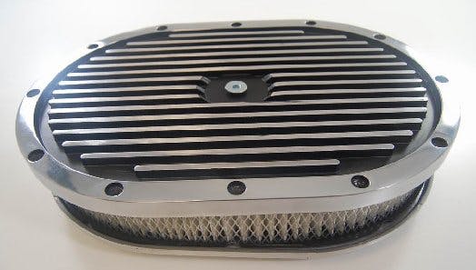 Racing Power Company R6712 12 x 2 inch oval paper element air cleaner set (a)