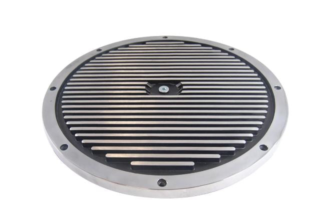 Racing Power Company R6714T 14 inch round polished alum all fin air cleaner top
