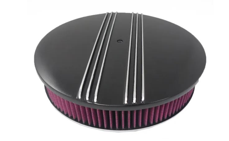 Racing Power Company R6721BK 14 x 3 finned air cleaner - black