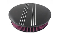 Racing Power Company R6721BK 14 x 3 finned air cleaner - black