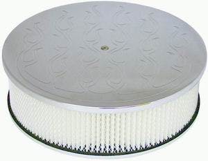 Racing Power Company R6936X Pol alum 14 inch x 4 inch round a/c set st