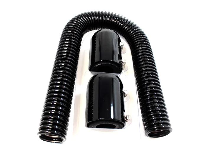 Racing Power Company R7304BK Radiator hose kit 24 inch - stainless steel -black