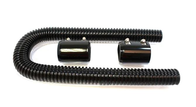 Racing Power Company R7307BK Radiator hose kit 36 inch - stainless steel -black