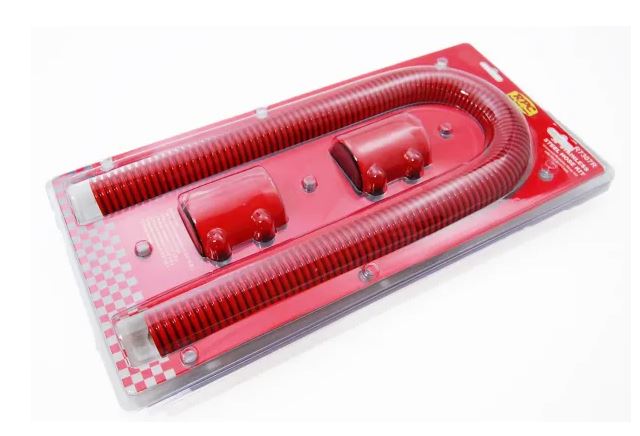 Racing Power Company R7307RED Red 36 inch radiator hose kit w/ caps