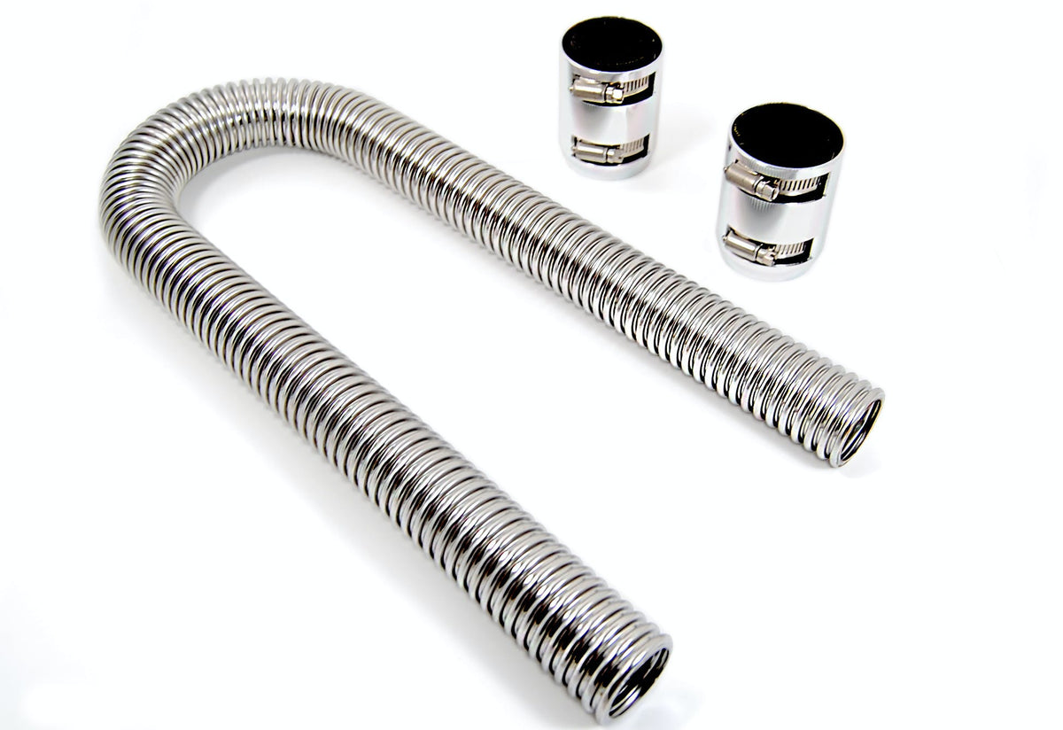 Racing Power Company R7307 36 inchradiator hose kit polish caps kt