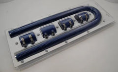 Racing Power Company R7310BLU Blue 48 inch radiator hose kit w/ caps