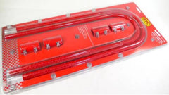 Racing Power Company R7313RED Red 44 inch heater hose kit w/ caps