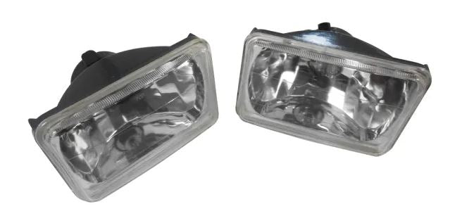 Racing Power Company R7435 SQUARE 6 X 4 HEADLIGHT WITH H4 BULB