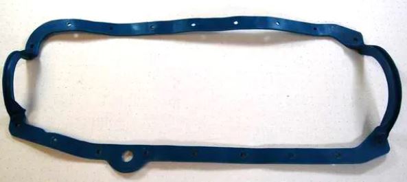 Racing Power Company R7499 1955-74 sb chevy alum oil pan gasket-blue