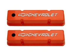 Racing Power Company R7618 Alum sb chevy tall v/c w/logo orange pr