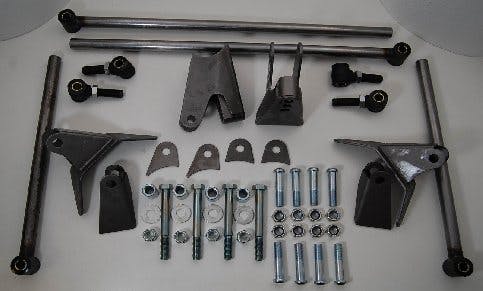 Racing Power Company R803 1932 ford triangulated 4-link kit - plain steel