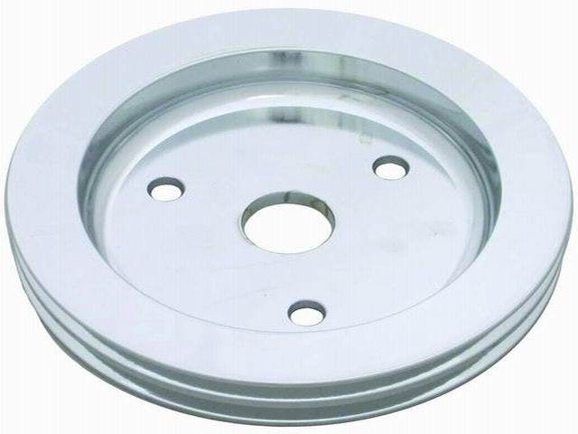 Racing Power Company R9481C Chrm alum sb dbl low pulley-swp ea