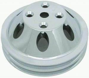 Racing Power Company R9483POL Pol alum sbc double groove pully ea
