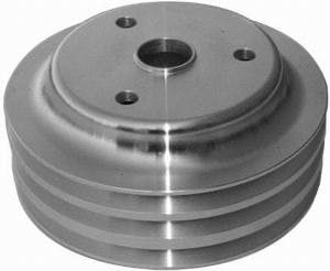 Racing Power Company R9486 Satin sbc triple groove pulley ea