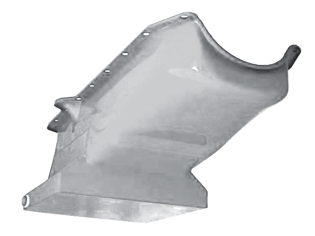 Racing Power Company R9731RAW Oil pan sb chevy super street rh dipstick raw