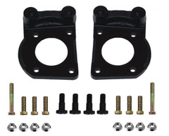 LEED Brakes Manual Front Disc Brake Conversion Kit with Drilled and Slotted Rotors and Red Powder Coated Calipers RFC0001-4C7X