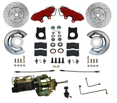 LEED Brakes RFC0001-H405AX MaxGrip XDS Power Conversion Kit  Red Powder Coat