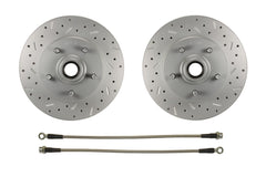 LEED Brakes RFC1011SMX Front Disc Brake Conversion, Spindle Mount Kit - MaxGrip XDS - Red