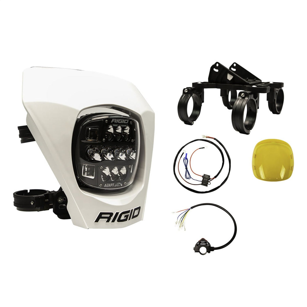 RIGID Industries 300417 Adapt XE Extreme Enduro Complete Ready To Ride LED Moto Kit, White