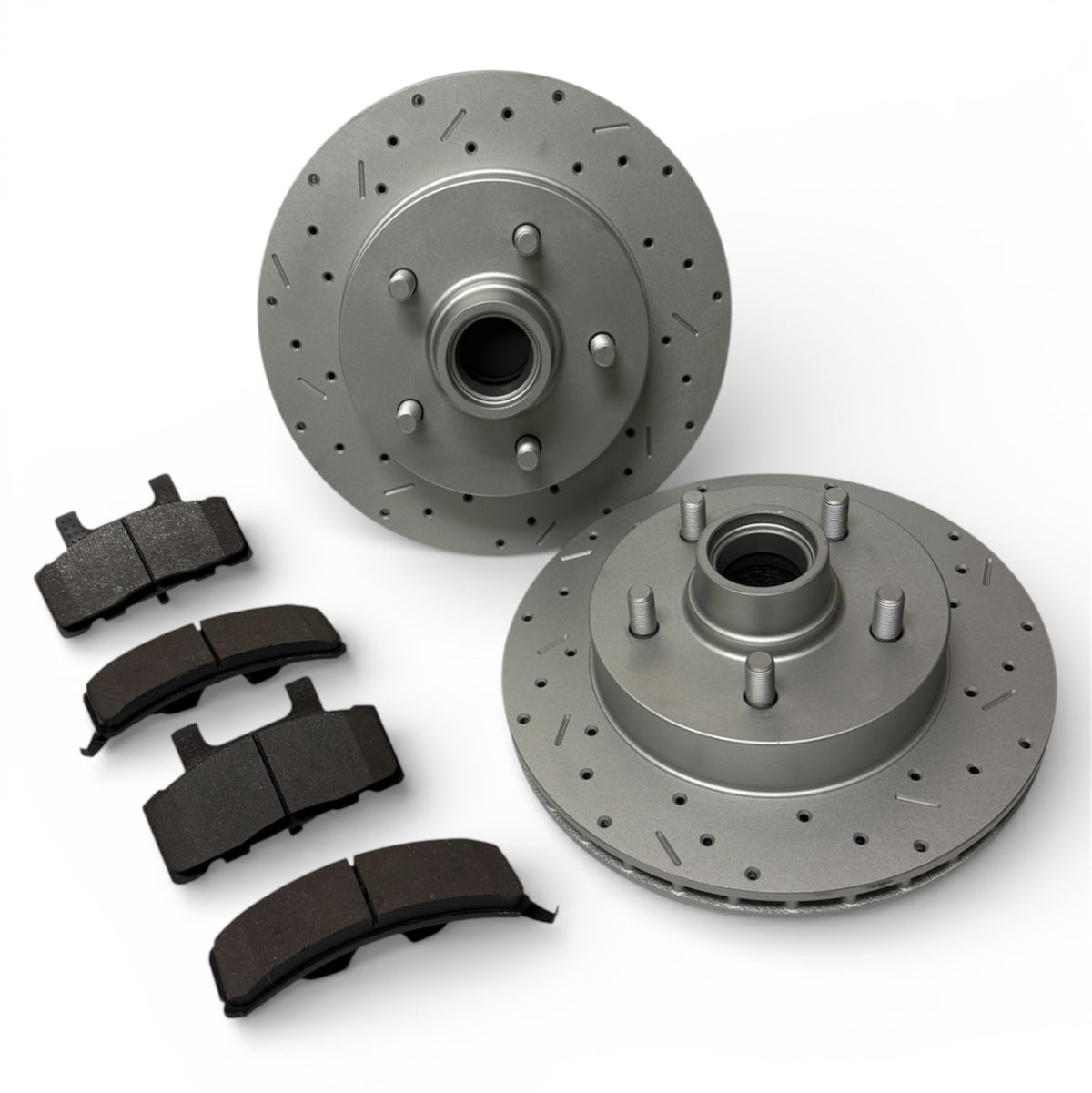 LEED Brakes Front Rotor and Pad Kit with MaxGrip Cross-Drilled and Slotted Rotors RK6003X