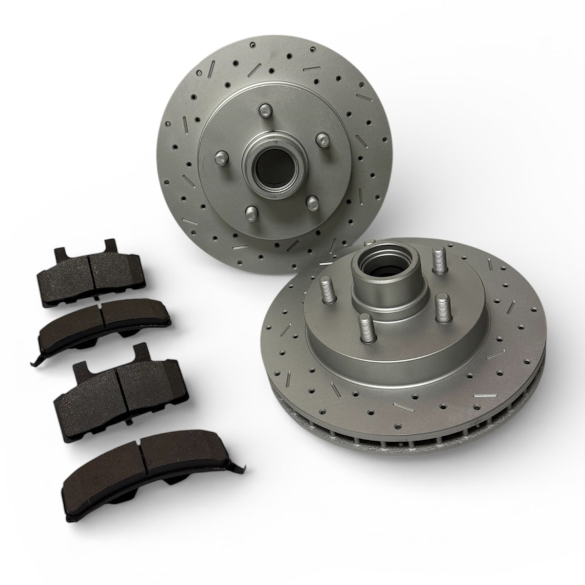 LEED Brakes Front Rotor and Pad Kit with MaxGrip Cross-Drilled and Slotted Rotors RK6005X
