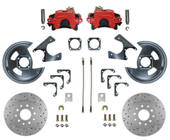 LEED Brakes RRC1001X Rear Disc Brake Kit - GM 10 and 12 Bolt - Black - MaxGrip