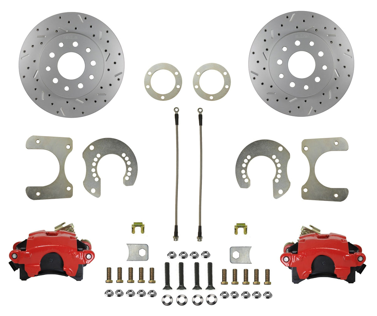 LEED Brakes RRC2001X Rear Disc Brake Kit - Mopar - Black - MaxGrip