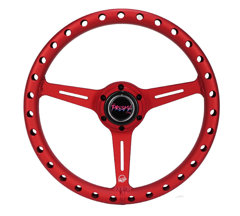 NRG Innovations ALUMINUM STEERING WHEELS - EXTRA LIGHT RED