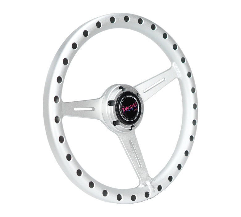 NRG Innovations ALUMINUM STEERING WHEELS - EXTRA LIGHT SILVER