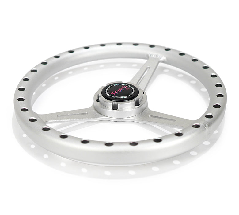 NRG Innovations ALUMINUM STEERING WHEELS - EXTRA LIGHT SILVER