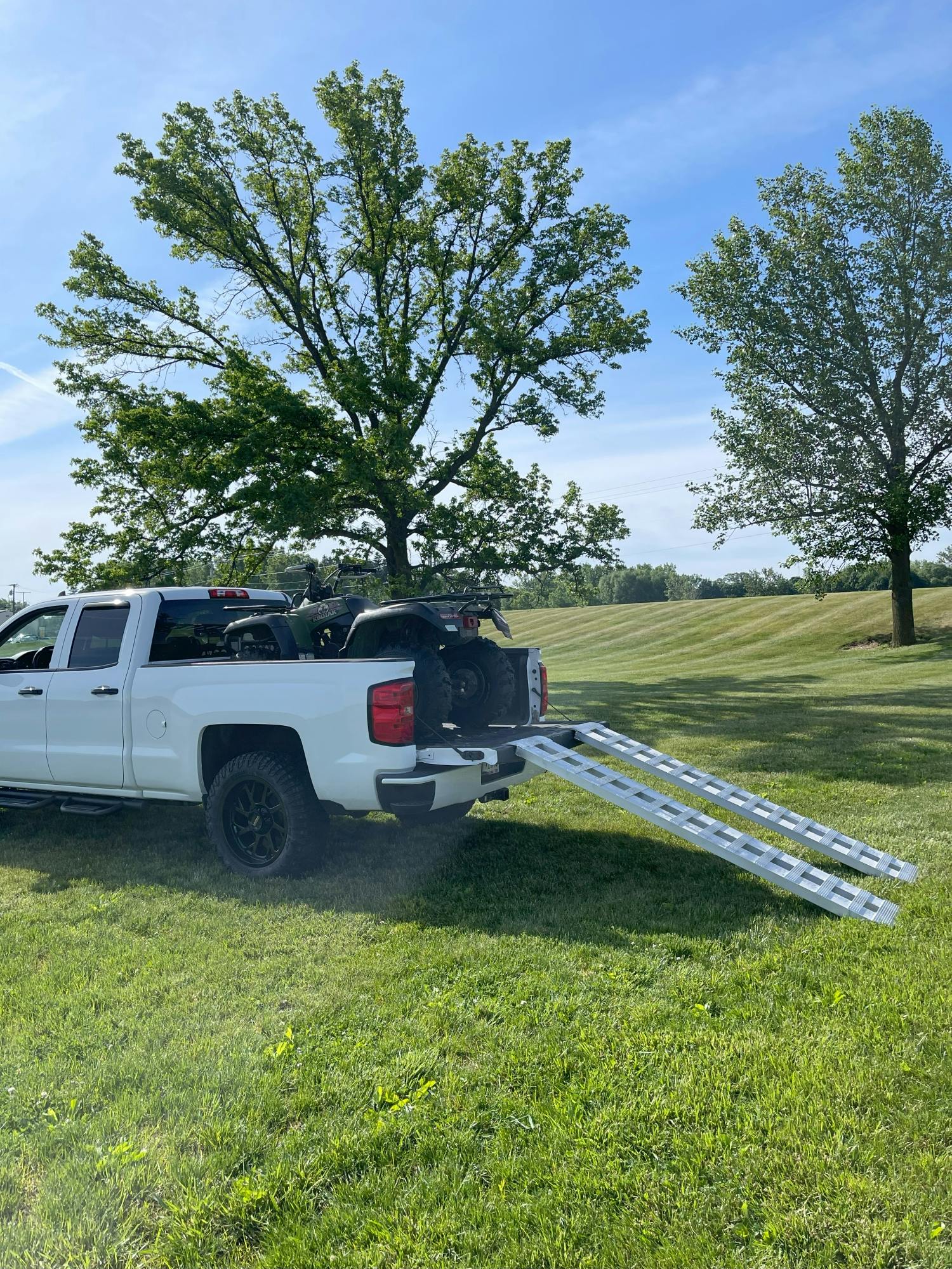 GEN-Y Hitch GH-17096 1 pair Extreme Duty 8 foot Aluminum Loading Ramps 15in x 96in 7K Capacity Per Ramp