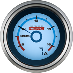 REDARC Single Voltage 52mm Battery Gauge with Optional Current Display G52-VA