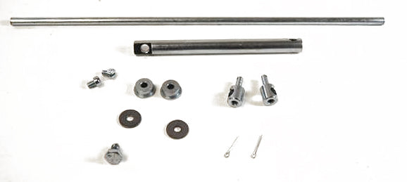 Racing Power Company R1408 DUAL CARB LINKAGE WITH HARDWARE - ZINC