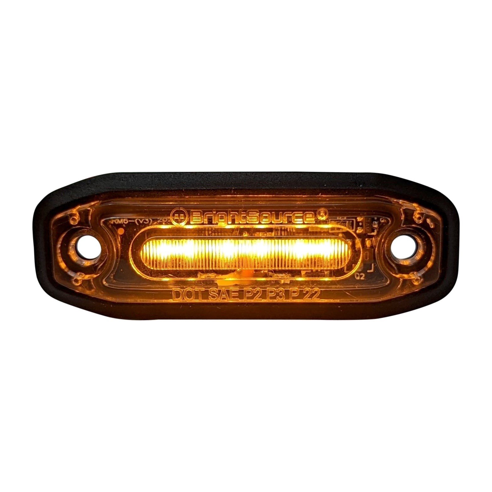 BrightSource Amber / White Raptor Style LED Marker Light - Single S1SMAW