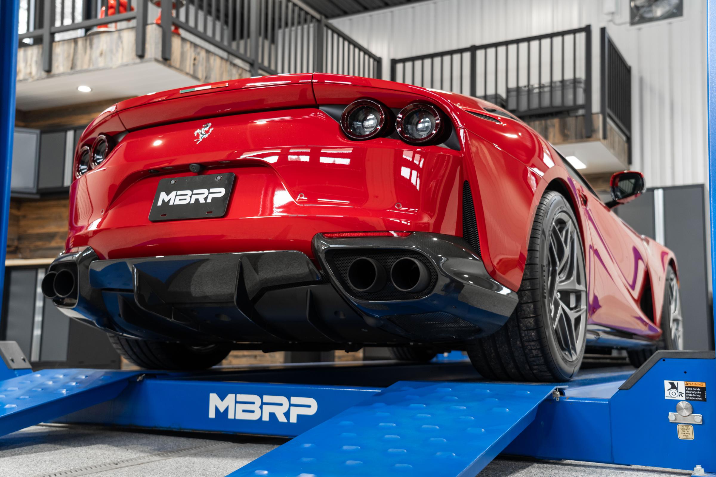 MBRP Exhaust 12-21 Ferrari 812SF/ 812GTS F12 6.3L/6.5L V12 70mm X-Pipe Kit T304 Stainless Steel MBRP S3900304