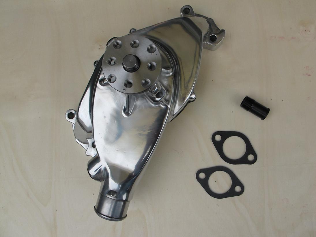 Racing Power Company R3957POL Alum bb chevy short high volume water pump pol