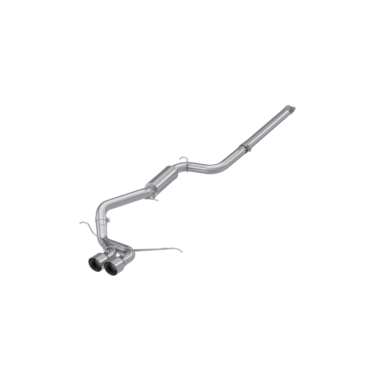 MBRP Exhaust 2013-2018 Ford Focus ST 2.0L EcoBoost Aluminized Steel 3 Inch Cat-Back Dual Center Outlet Race Profile MBRP S4201AL