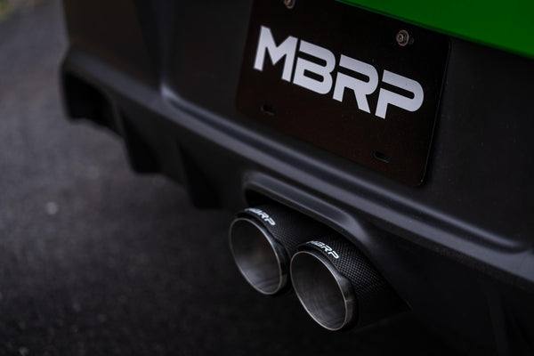 MBRP Exhaust 2023 Toyota Corolla GR 1.6L Armor Pro T304 Stainless Steel 3 Inch Cat-Back Dual Center Rear Exit with Carbon Fiber Tips MBRP S43033CF