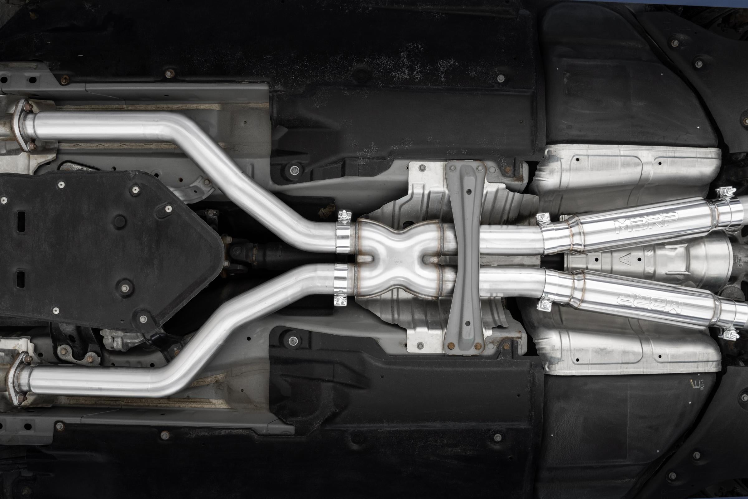 MBRP Exhaust 2017-2022 Infiniti Q60 3.0L 3 Inch Cat-Back Dual Split Rear Exit Tour Version T304 Stainless Steel MBRP S4406304