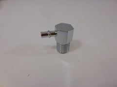 Racing Power Company R4536 Chrome alum fitting 3/8 inchmale w 1/4 inch hose barb