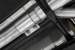 MBRP Exhaust 2022-Up Volkswagen Golf R MK8 T304 Stainless Steel 3 Inch Cat-Back Quad Split Rear Carbon Fiber Tips Valve Delete MBRP S46123CF