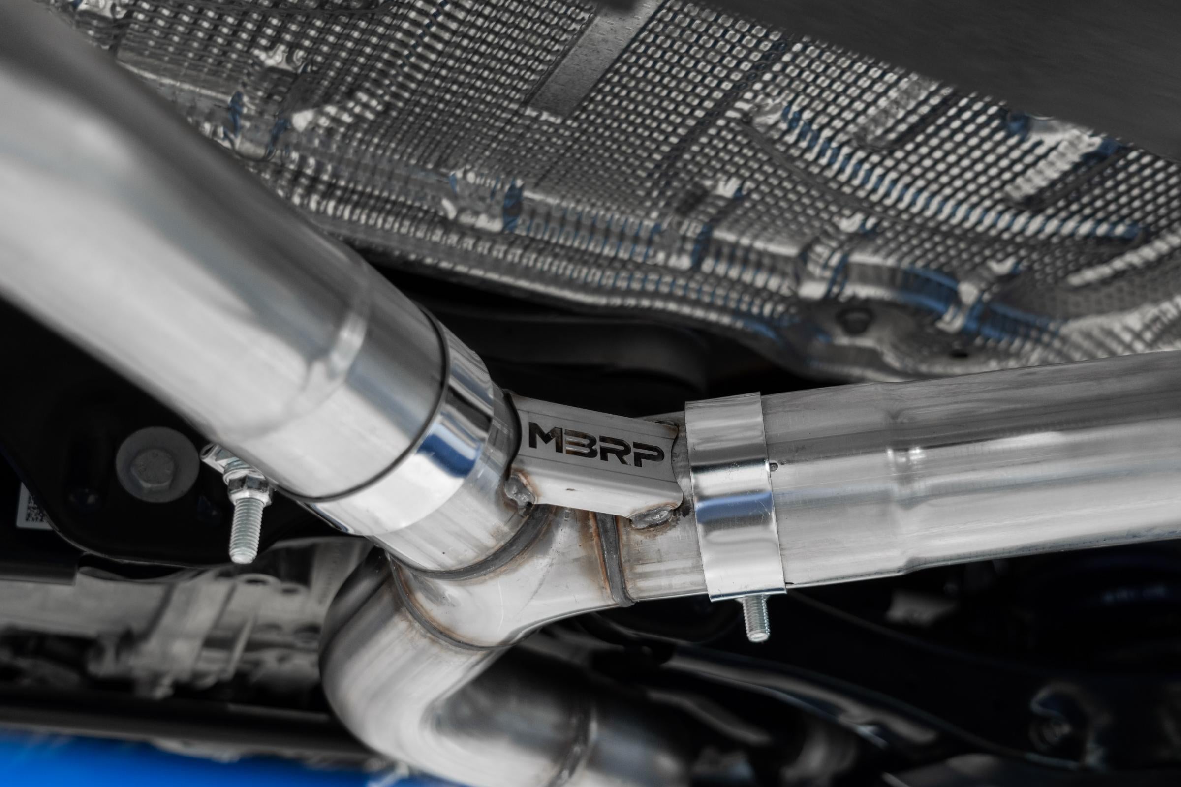 MBRP Exhaust 2022-Up Volkswagen Golf R MK8 T304 Stainless Steel 3 Inch Cat-Back Quad Split Rear Carbon Fiber Tips Valve Delete MBRP S46123CF