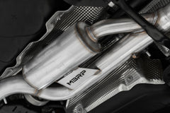 MBRP Exhaust 2022-Up Volkswagen Golf R MK8 T304 Stainless Steel 3 Inch Cat-Back 2.5 Inch Quad Rear Exit with Carbon Fiber Tips Active Exhaust MBRP S46133CF