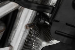 MBRP Exhaust 2022-Up Volkswagen Golf R MK8 T304 Stainless Steel 3 Inch Cat-Back 2.5 Inch Quad Rear Exit with Carbon Fiber Tips Active Exhaust MBRP S46133CF