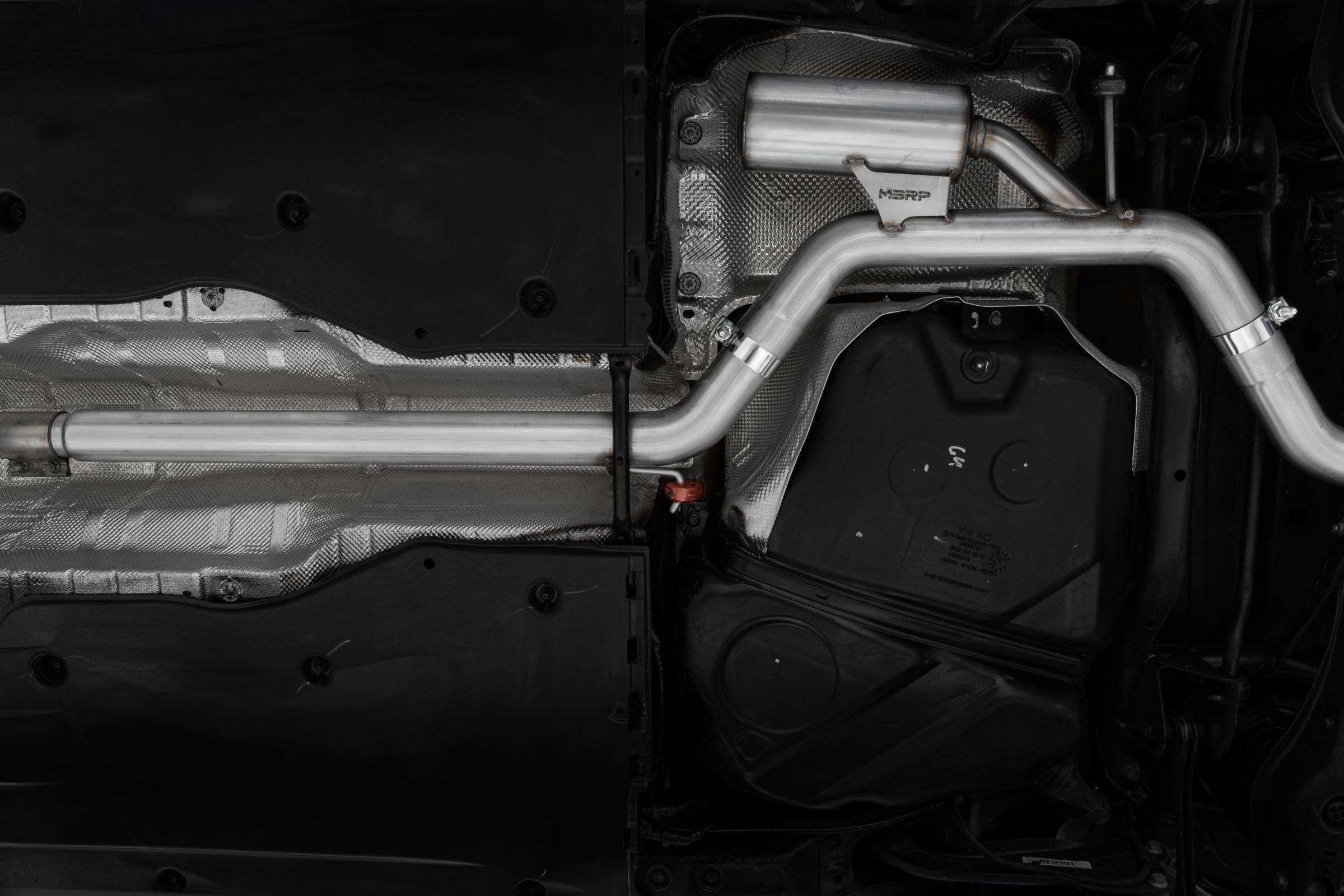 MBRP Exhaust 2022-Up Volkswagen Jetta GLI 2.0 TSI T304 Stainless Steel 3 Inch Cat-Back 2.5 Inch Dual Split Rear Street Profile MBRP S4615304
